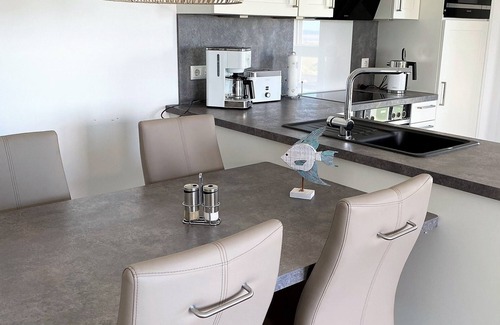 Schillig Apartment | Modern, high-quality vacation apartment, sauna, large balcony, sea view, close to the beach