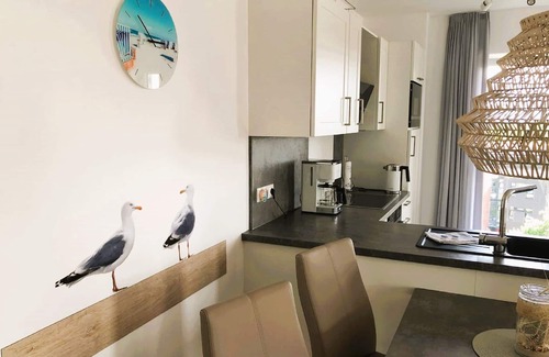 Schillig Apartment | Modern, high-quality vacation apartment, sauna, large balcony, close to the beach