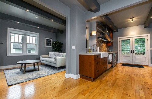 Dubuque House | Modern home in historic neighborhood with lower level game room!