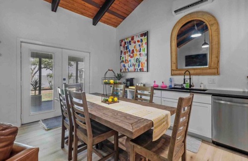 Little Elm House | Modern Lakefront Loft Retreat ~ Private Beach & Water Toys