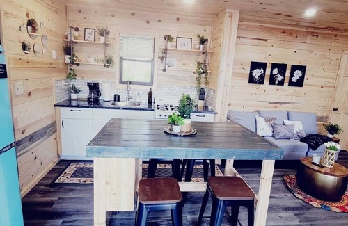 Alexandria Cabin | Modern lakeside cabin with panoramic views , deck and screened porch