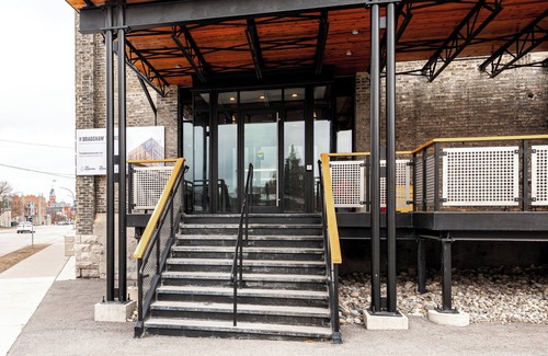 Stratford Condo | Modern loft with rustic character steps to downtown Stratford