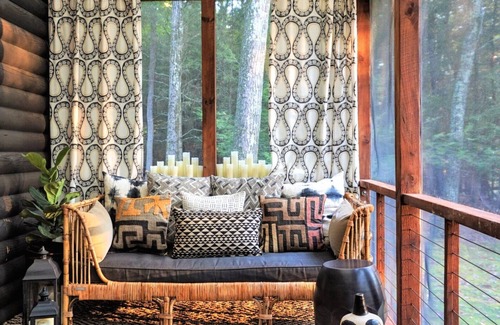 Stone Ridge House | Modern log cabin sited on six acres of land, private and secluded, serene.