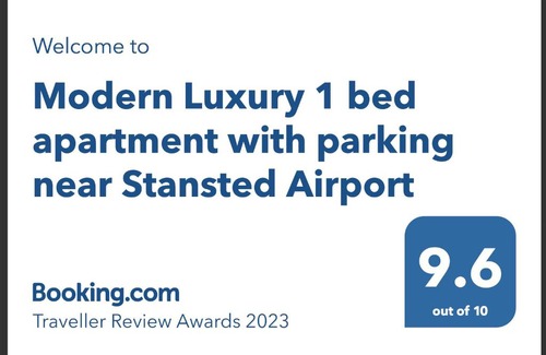 Stansted Apartment | Modern Luxury 1 bed apartment with parking near Stansted Airport
