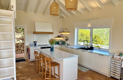 Falmouth Harbour House | Modern, luxury family home overlooking Falmouth Harbour and surrounding ocean.