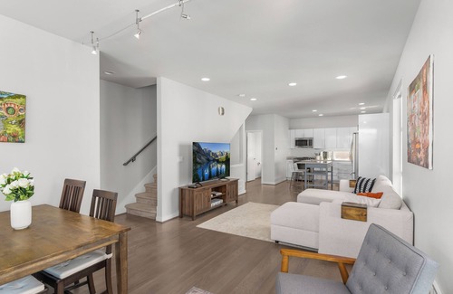 Ballard House | Modern Luxury Home with EV Garage, Office, Bike & Balcony! WFH, Family+n