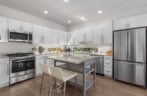Ballard House | Modern Luxury Home with EV Garage, Office, Bike & Balcony! WFH, Family+n