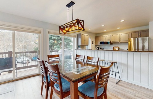 Snowmass Village Condo | Modern mountainside condo with fireplace, & W/D