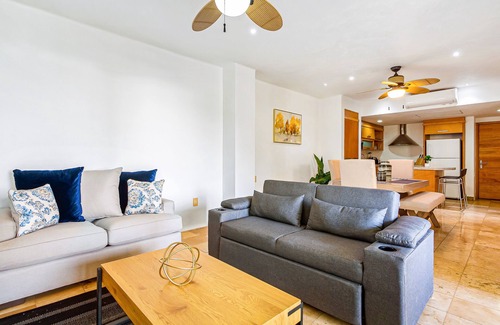 Nuevo Vallarta Condo | Modern ocean-view stay with pool and rooftop access, large balcony, and AC
