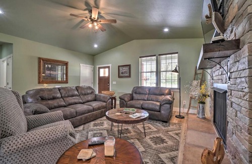 Cotter House | Modern Retreat with Deck Walk to White River!