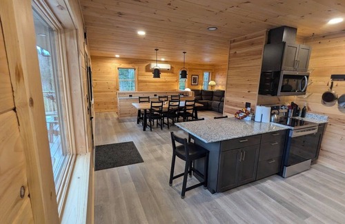 Rumford Center House | Modern retreat with sauna & 300+ acres - perfect for remote work or a getaway!