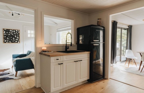 Shohola Cottage | Modern Riverfront Cabin: Poconos Woodland Escape