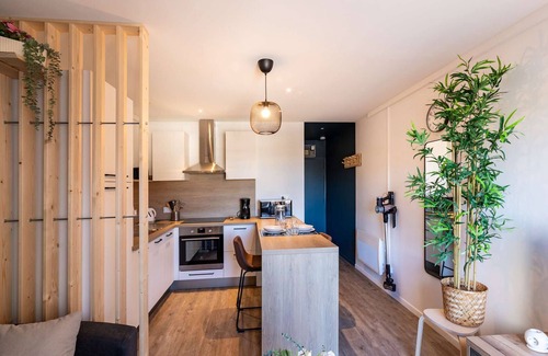 Eaux-Bonnes Apartment | Modern studio for 2 with equipped kitchen and TV in Gourette
