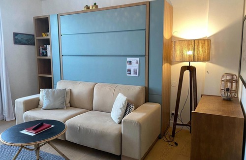 Sauzon Apartment | Modern studio in Sauzon with kitchenette and Wi-Fi
