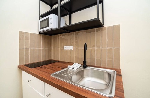 Zizkov Apartment | Modern studio with balcony + TV