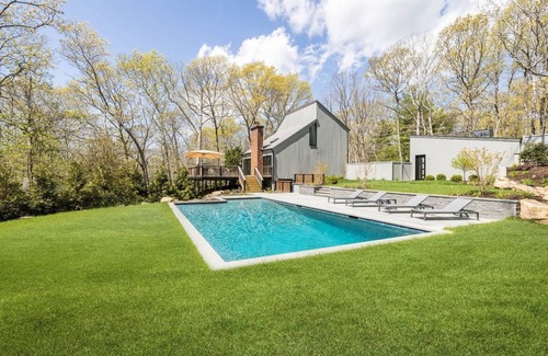 East Hampton House | Modern Summer Rental In East Hampton with Gunite Pool and Minutes From Beach