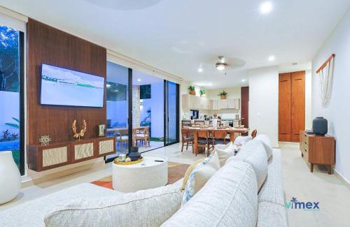 Playa del Carmen House | Modern Townhouse with Private Pool and BBQ Area