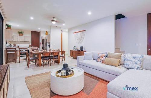 Playa del Carmen House | Modern Townhouse with Private Pool and BBQ Area