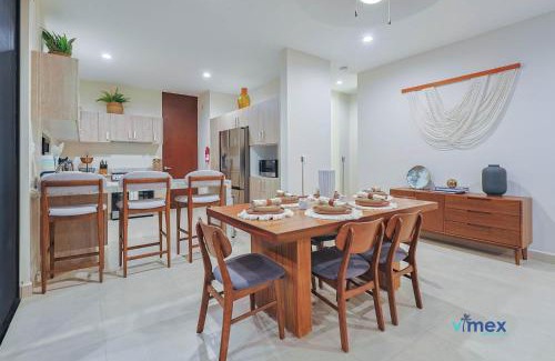 Playa del Carmen House | Modern Townhouse with Private Pool and BBQ Area