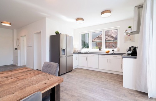 Alttechau Apartment | Modern vacation apartment with heated pool, balcony and terrace near the Baltic Sea