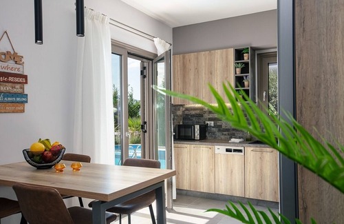 Armenoi Villa | Modern Villa of 2 Self-Contained Units, A/C, Private Pool with Children's Section in Armenoi!