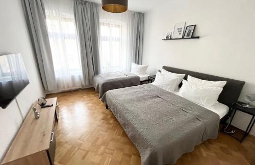 Gohlis Apartment | Moderne 3Zimmer Wohnung mit Netflix und Balkon