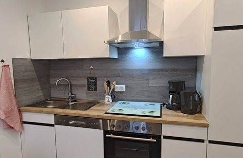 Polchow Apartment | Moderne Wohnung mit Boddenblick