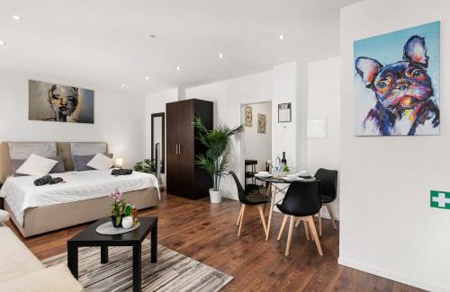 Bachviertel Apartment | MOLA Apartments-Apartment im Herdecker Zentrum für 3 Gäste-Gratis Parkplatz-Highspeed WLAN-auch für Langzeit geeignet