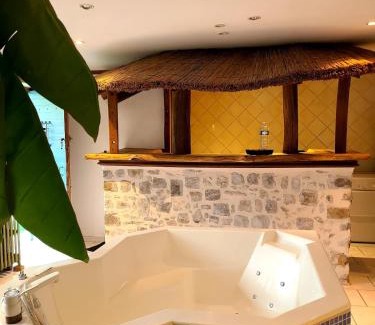 Saint-Leonard-de-Noblat Apartment | Mon Jacuzzi privé sur les pas de Compostelle