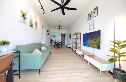 Central Seberang Perai Apartment | Monstera Meritus Homestay - Penang Butterworth Prai 1-8PAX