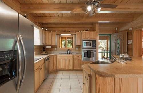 Bigfork Cabin | Montana Mountain Log-Lodge with lake views, lake access & mountain views
