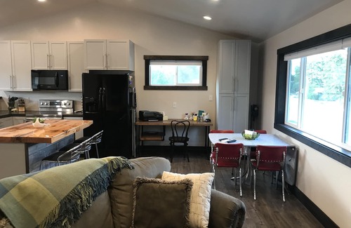 Columbia Falls Apartment | Montana river vacation. Close to downtown Columbia Falls & 20 minutes to GNP.