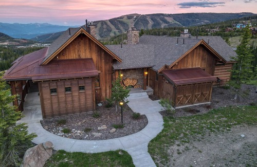 Big Sky Ski Chalet | Moonlight Magic! Best Views In Big Sky! True Ski-In/Ski-Out! Heated Ski Room!