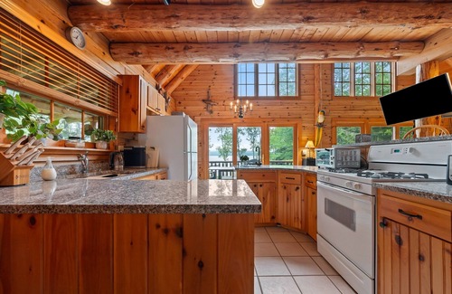 Rangeley Plantation House | Mooselook Margaritaville | Private Waterfront Mooselookmeguntic Lake | Dock, Mooring, Kayaks