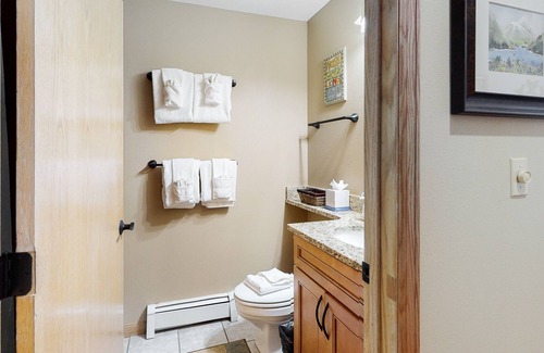Four O'Clock Condo | Mountain condo across the street from the lift with pool & hot tub - fireplace