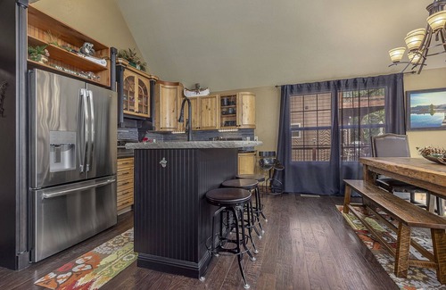Lampe House | Mountain Creek Cabin - Luxury Lakefront Home - Hot Tub- Pool Table - Movie Theater