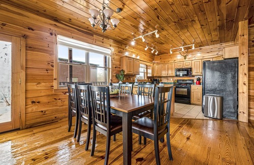 Sevierville Cabin | Mountain Lake Lodge! Slide into Fun! Families Love