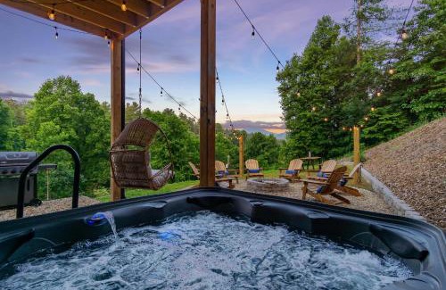 Mars Hill House | Mountain Retreat Game Rm Hot Tub FirePit Mtn Views