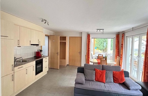 Saas Grund Apartment | Mountain Stay with Balcony
