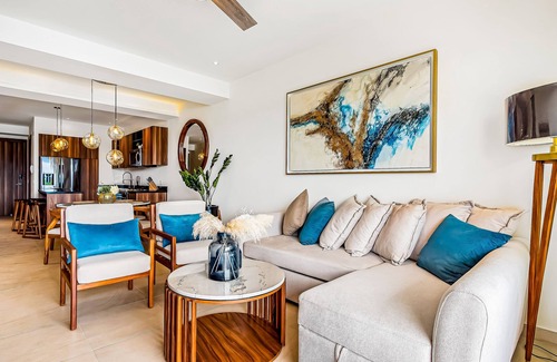 Nuevo Vallarta Apartment | Mountain-view apartment near beach with balcony, rooftop pool, gym, & Ping-Pong
