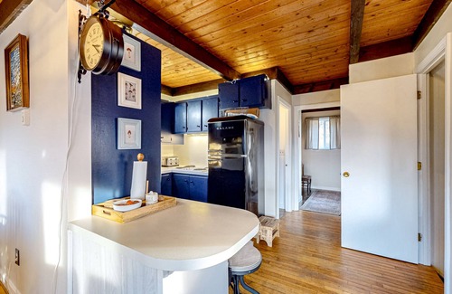 Whitefield House | Mountain-view cottage with inviting deck, fireplace & washer/dryer