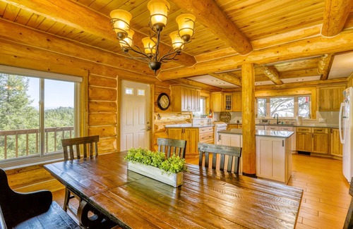 Pagosa Springs Cabin | Mountain-View Log Cabin on 5 Acres w/Game Room