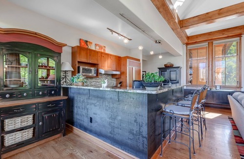 Mountain Village Condo | Mountain-view condo with balcony, fireplace & W/D - walk to lifts/gondola