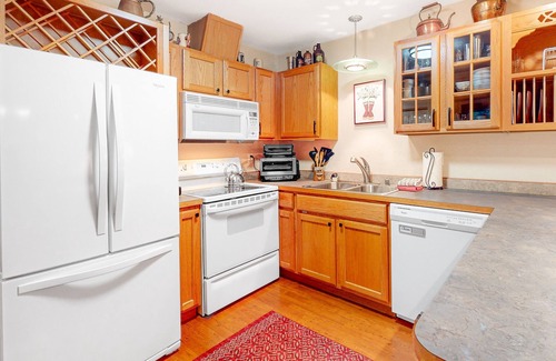 Alyeska Condo | Mountainside condo with grill, gas fireplace, W/D, & board games - walk to lifts