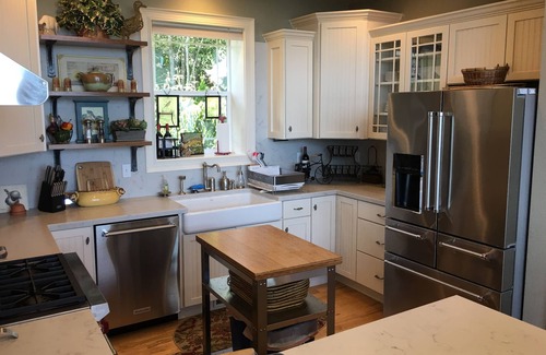 Port Angeles House | Mt. Pleasant Garden View Main Ranch House with Panoramic Saltwater Views of BC