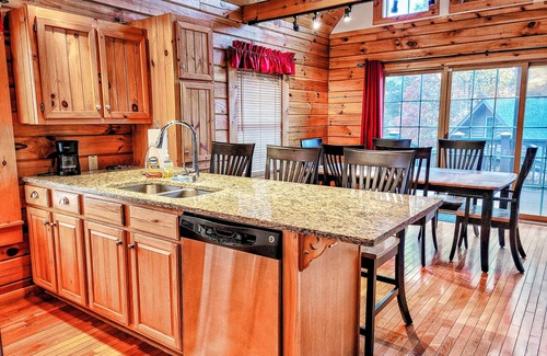 Bostic Cabin | MTN Cabin Getaway: Hot Tub, Fireplace, Game Tables, Views