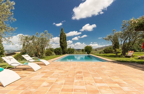 Montecchio Villa | My Rental Homes - Villa Molinazzo 10: pool and lovely view of the surrounding hills