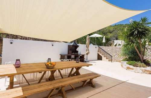 Sant Joan de Labritja Villa | My Rental Homes - Finca Bering surrounded by lush vegetation with private pool