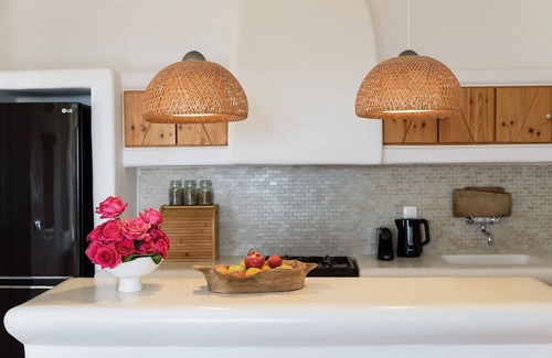 Alyki Villa | My Rental Homes - Villa Joy with sea view, pool equipped with sunbeds and patio