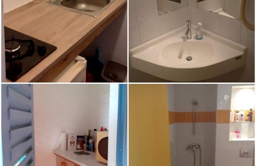 Sainte-Anne Apartment | My Tiny Caritan- Petit coin de paradis- Bungalow de vacances- jardin, plage, piscine attenante